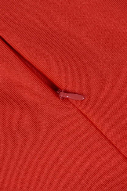 Robe Évasée Rouge Éclatante de Cérémonie