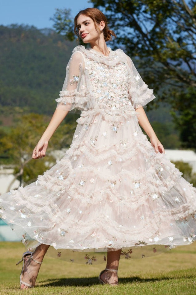 Robe Florale en Tulle Lalabelle