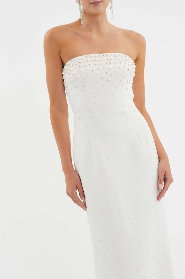 Robe Bustier Brodée de Perles