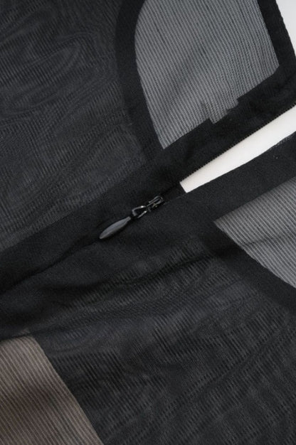 Robe Longue Maxi à Col Rond avec Nœud Papillon