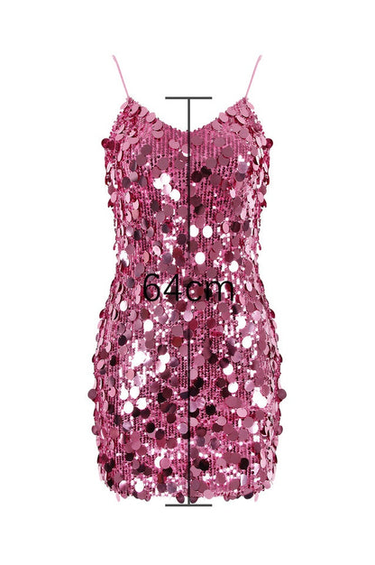 Robe Mini Brodée Romilly en Sequins