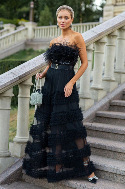 Robe Évasée en Plumetis Aella