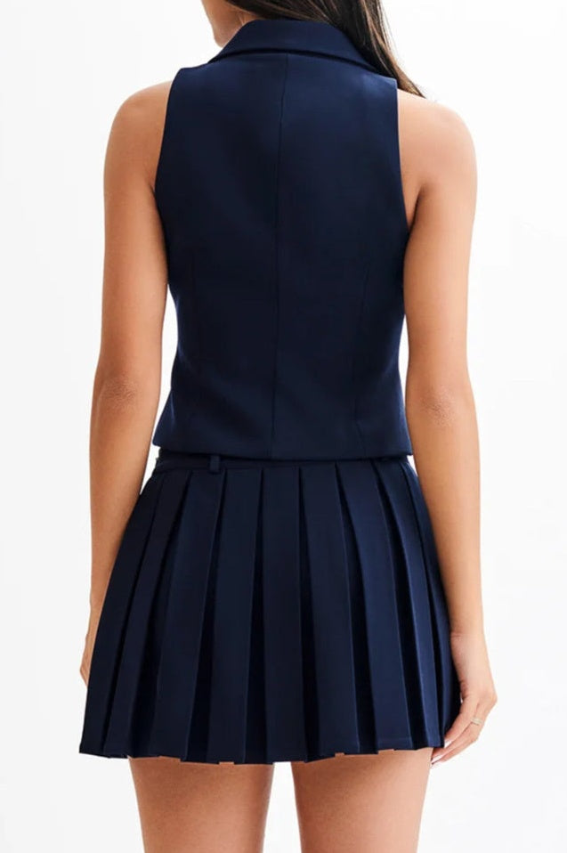 Ensemble de Jupe Mini Plissée Mura