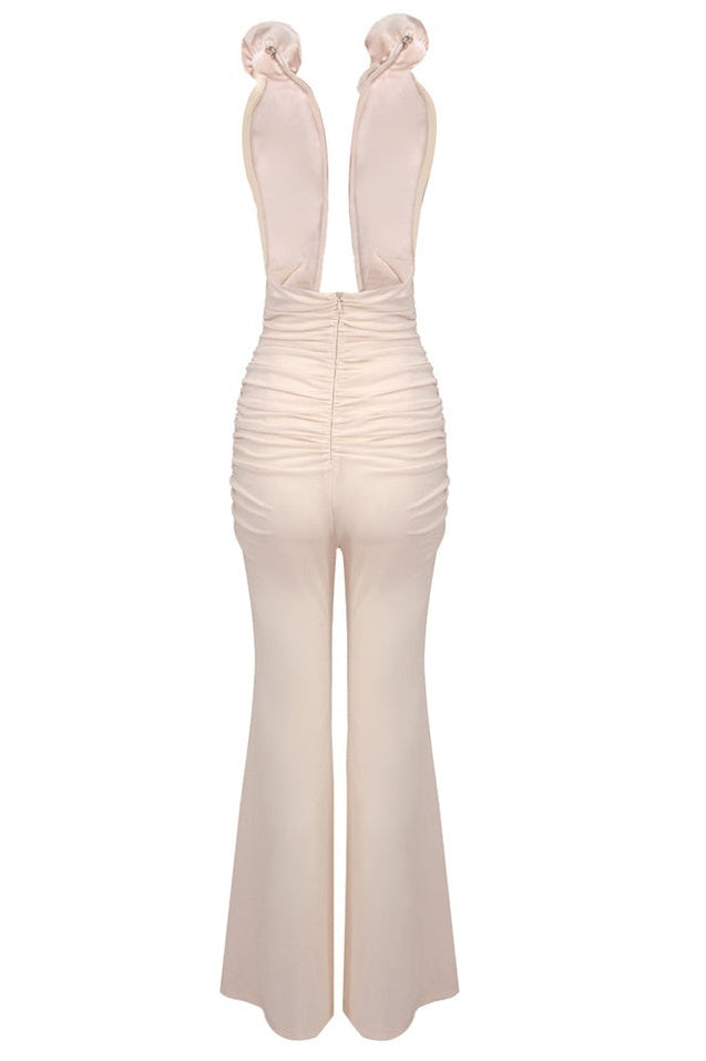 Jumpsuit Plissé à Fleurs 3D Vissarion