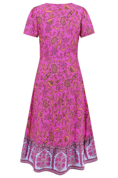 Robe Maxi Boho Imprimée Floral Kamoni