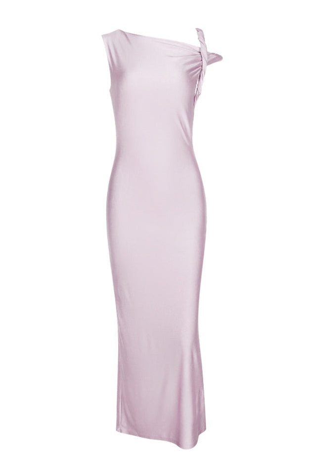 Robe Maxi Satin Éclatante