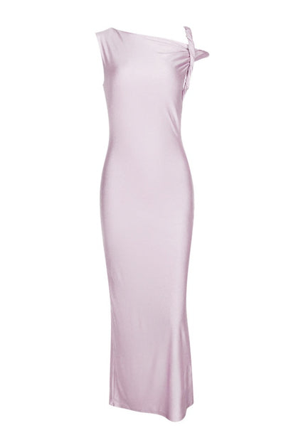 Robe Maxi Satin Éclatante