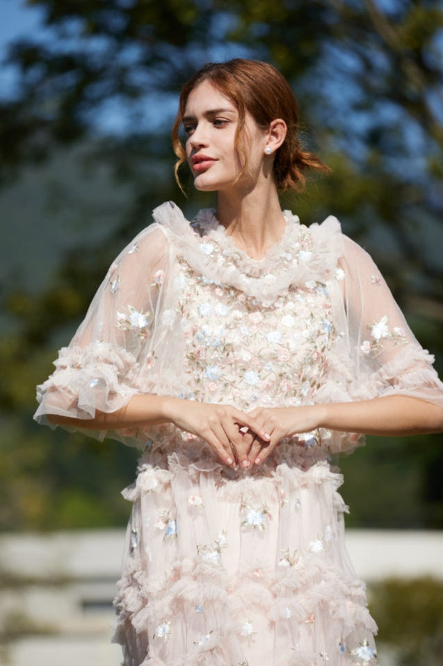 Robe Florale en Tulle Lalabelle