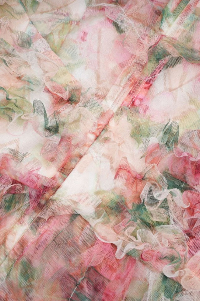 Robe en Maille Florale Aurora