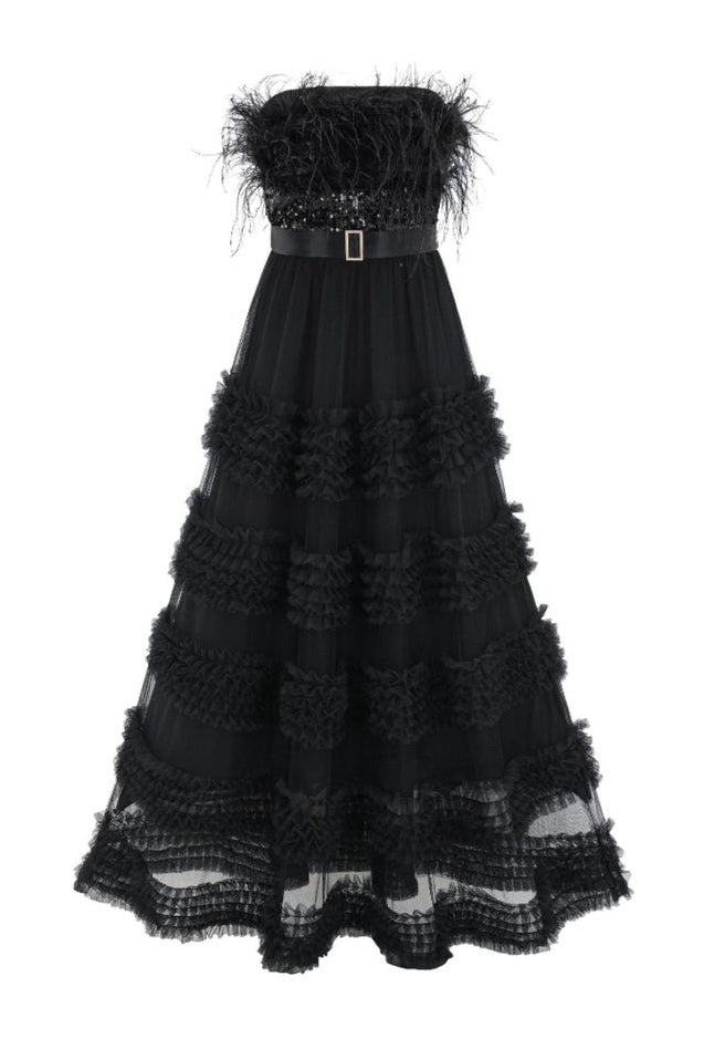 Robe Évasée en Plumetis Aella