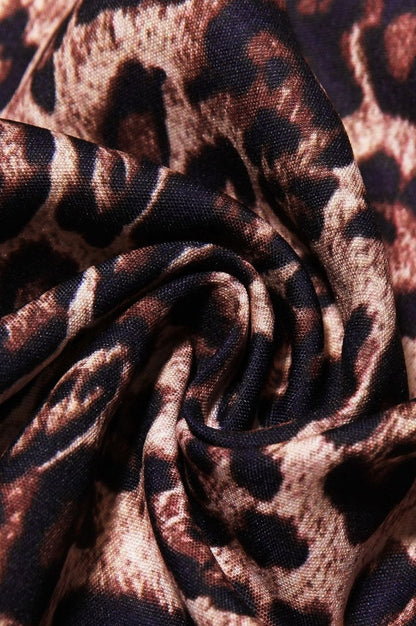 Robe Mini Imprimé Léopard Sans Dos de Jacqueline