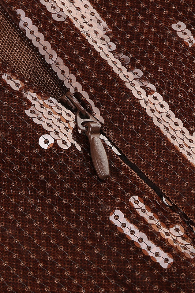 Robe Mini à Manches Longues en Sequins Aoibhe