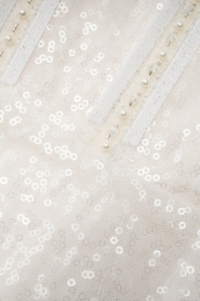 Robe Midi en Mesh Blanc Kamiyah