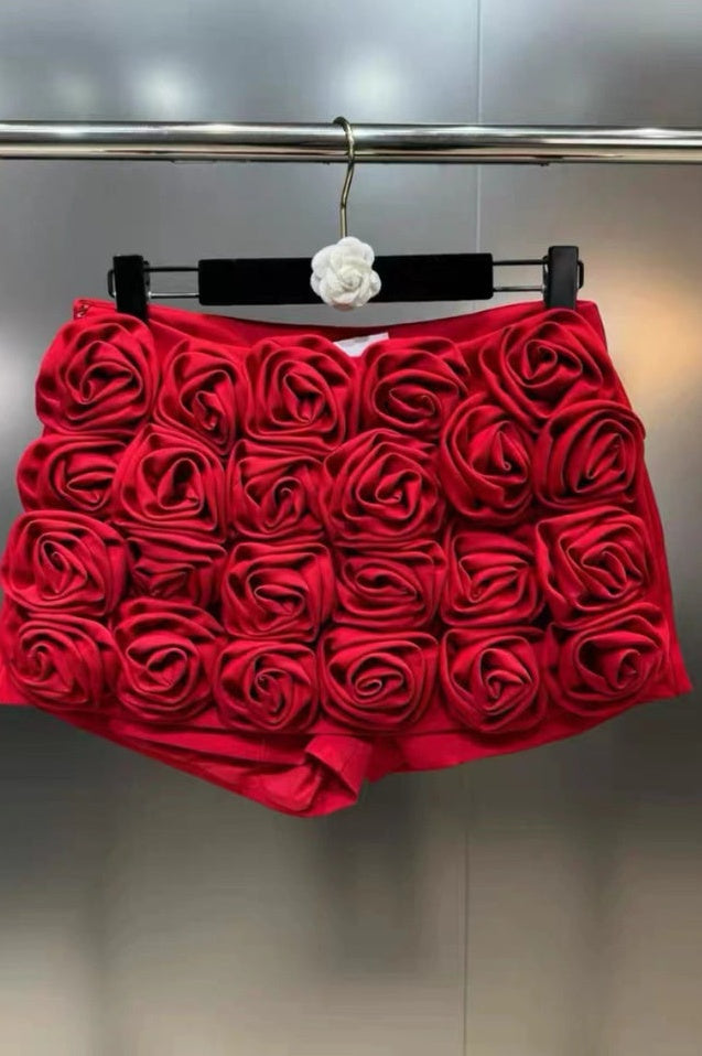 Shorts Brodés Astraea à Détails Floraux