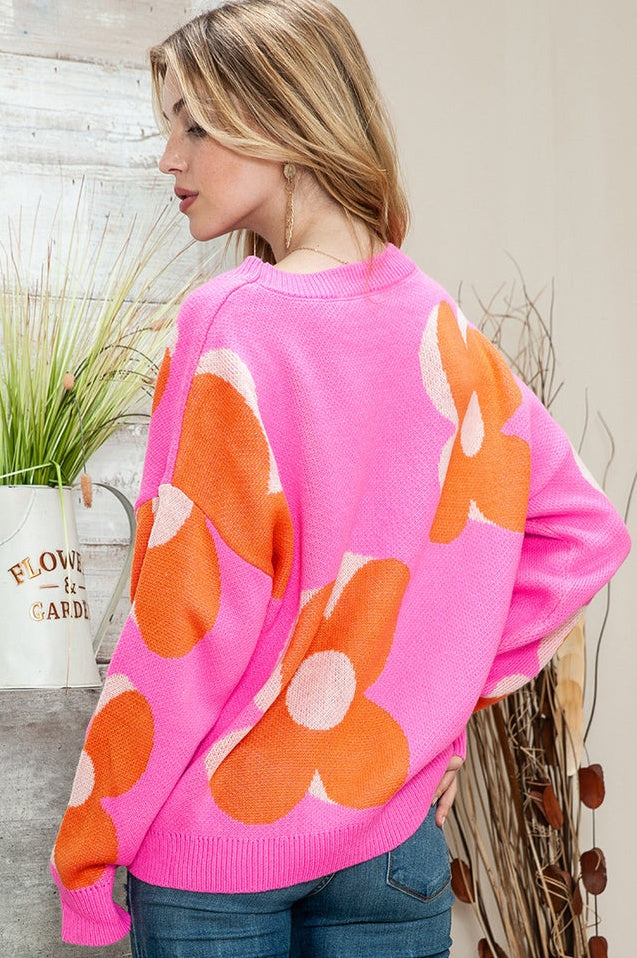 Pull Ample à Motif Floral Jesminda