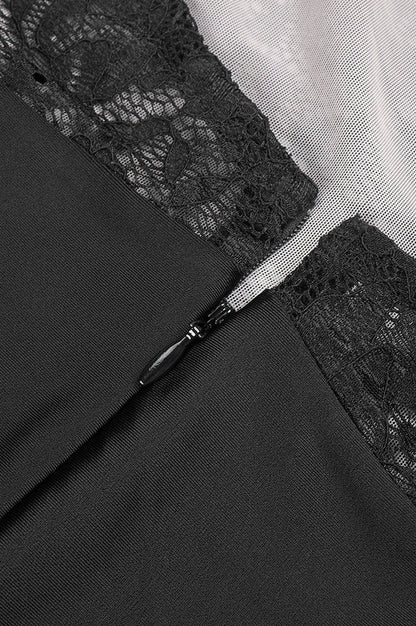 Robe Maxi à Fleurs en Dentelle à Dos Nu Janice