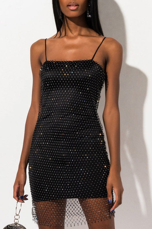 Robe Mini Brodée de Diamants - Révier Paris