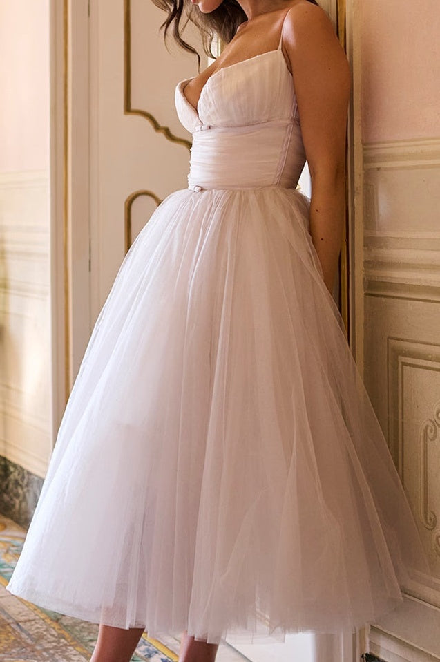 Robe Midi en Tulle Countess Cabernet