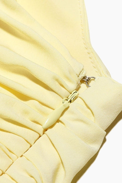 Robe Mini Jaune Luther Évasée
