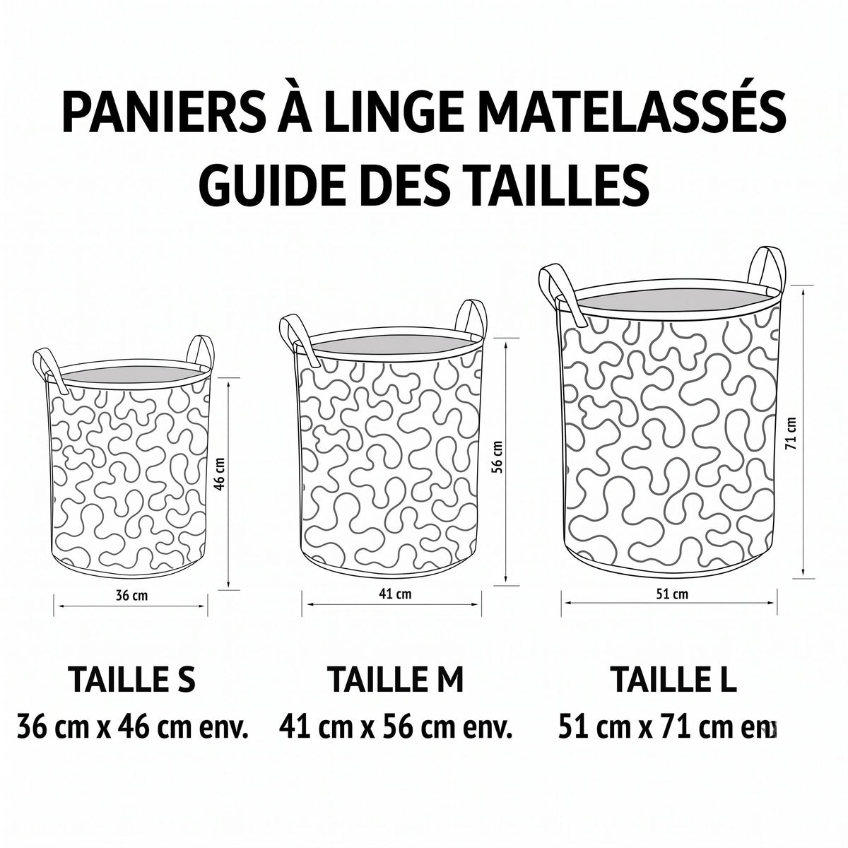 Panier à linge matelassé – Chat câlin