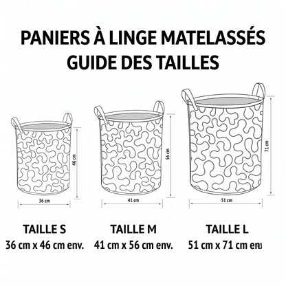 Panier à linge matelassé – Chat câlin