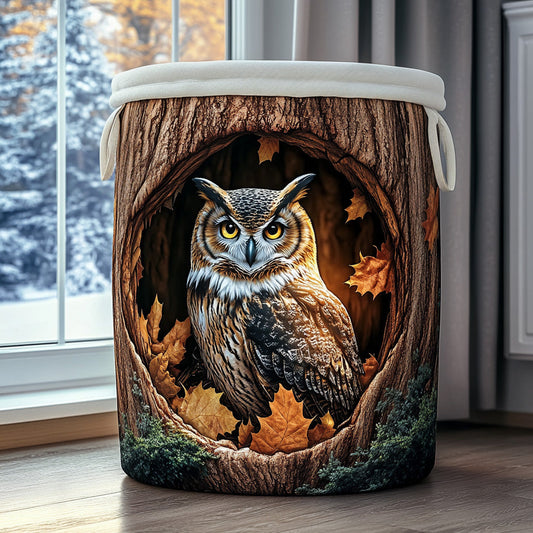 Panier à linge matelassé – Hibou