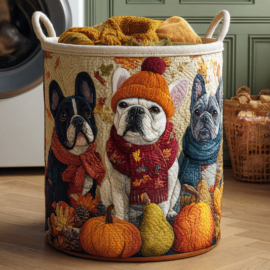 Panier à linge matelassé – Bouledogue