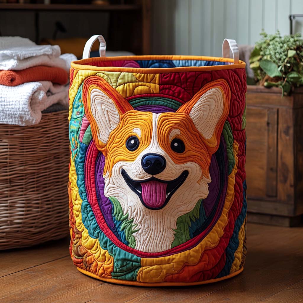 Panier à linge matelassé – Corgi