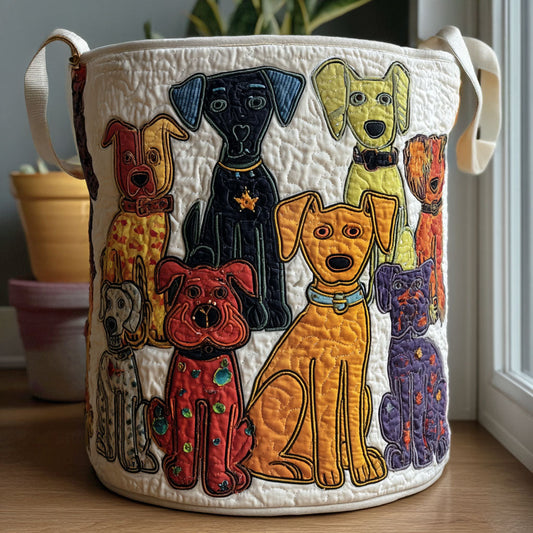 Panier à linge matelassé – Motifs décoratifs
