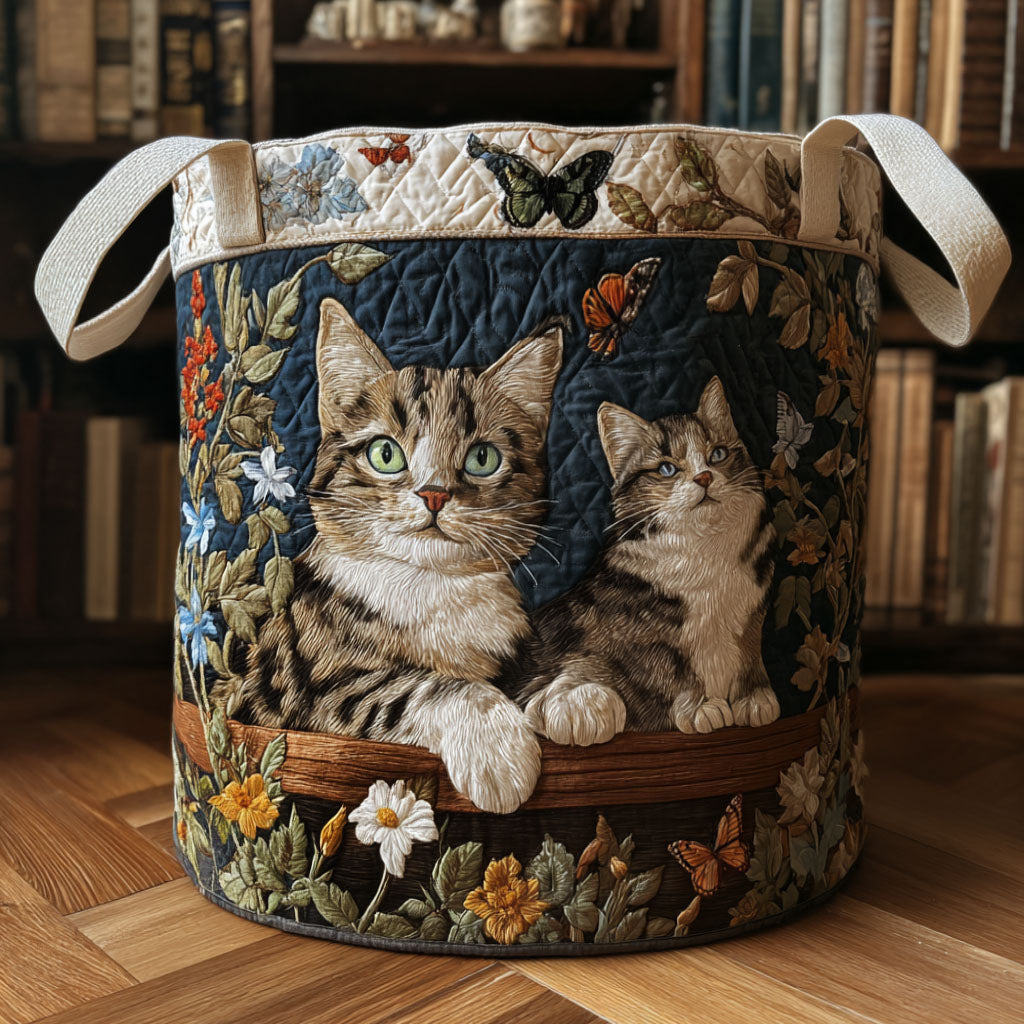 Panier à linge matelassé – Motifs décoratifs