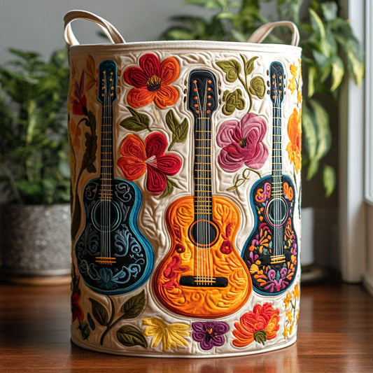 Panier à linge matelassé – Motif tressé