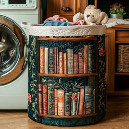 Panier à linge matelassé – Motif littéraire