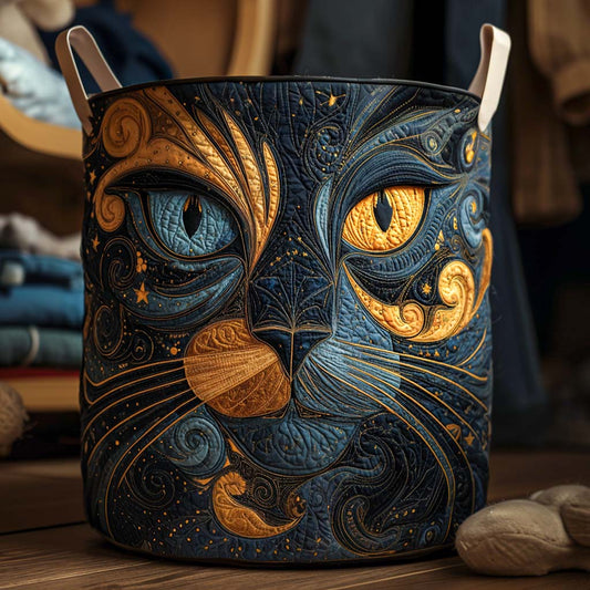 Panier à linge matelassé – Chats