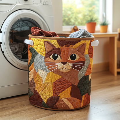 Panier à linge matelassé – Chats