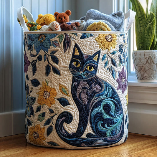 Panier à linge matelassé – Chats