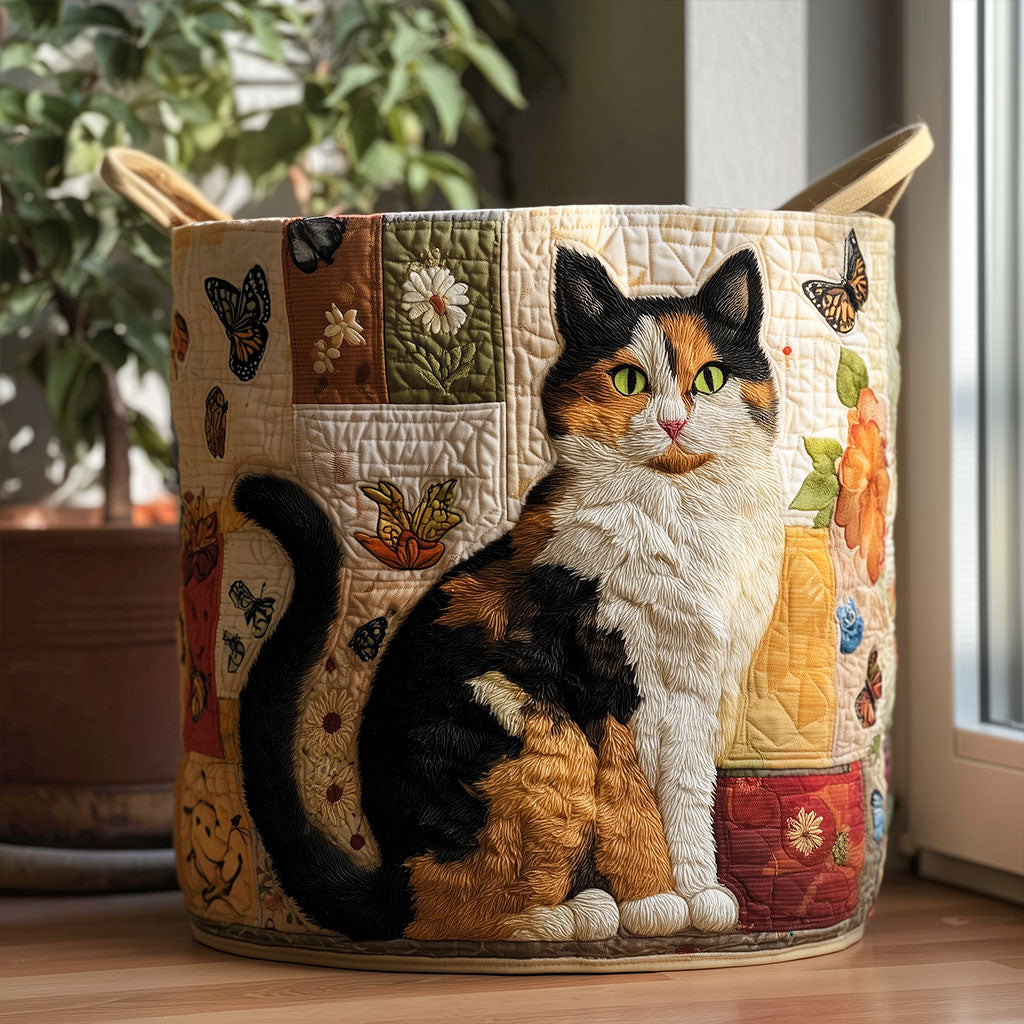 Panier à linge matelassé – Chats