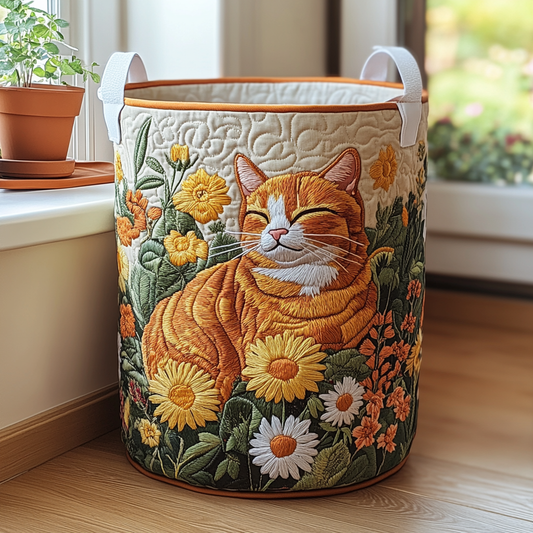 Panier à linge matelassé – Chats