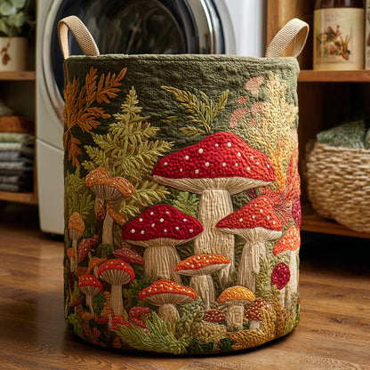 Panier à linge matelassé – Paysage naturel imprimé
