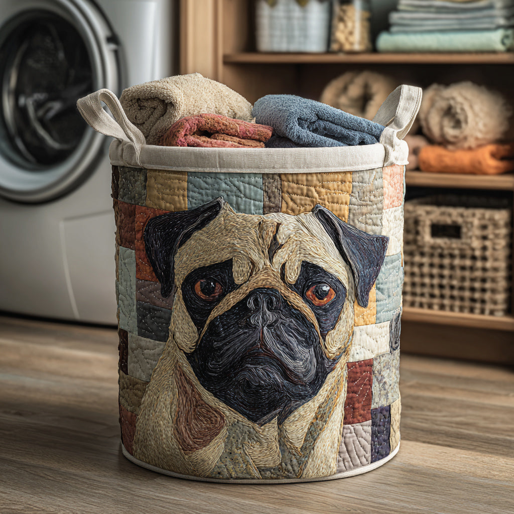 Panier à linge matelassé – Carlin style rustique