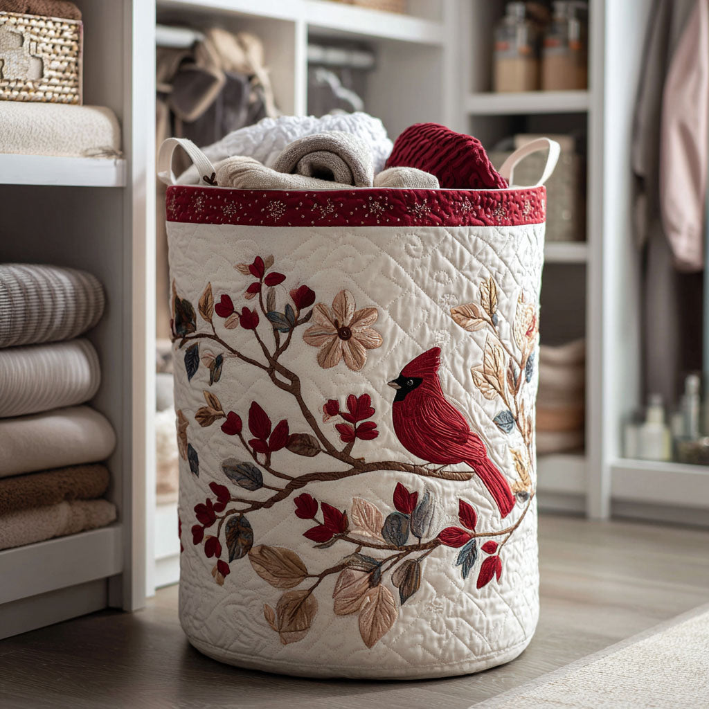 Panier à linge matelassé – Feuilles d'automne