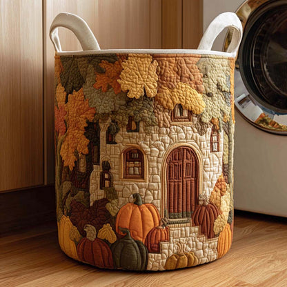 Panier à linge matelassé – Feuilles d'automne