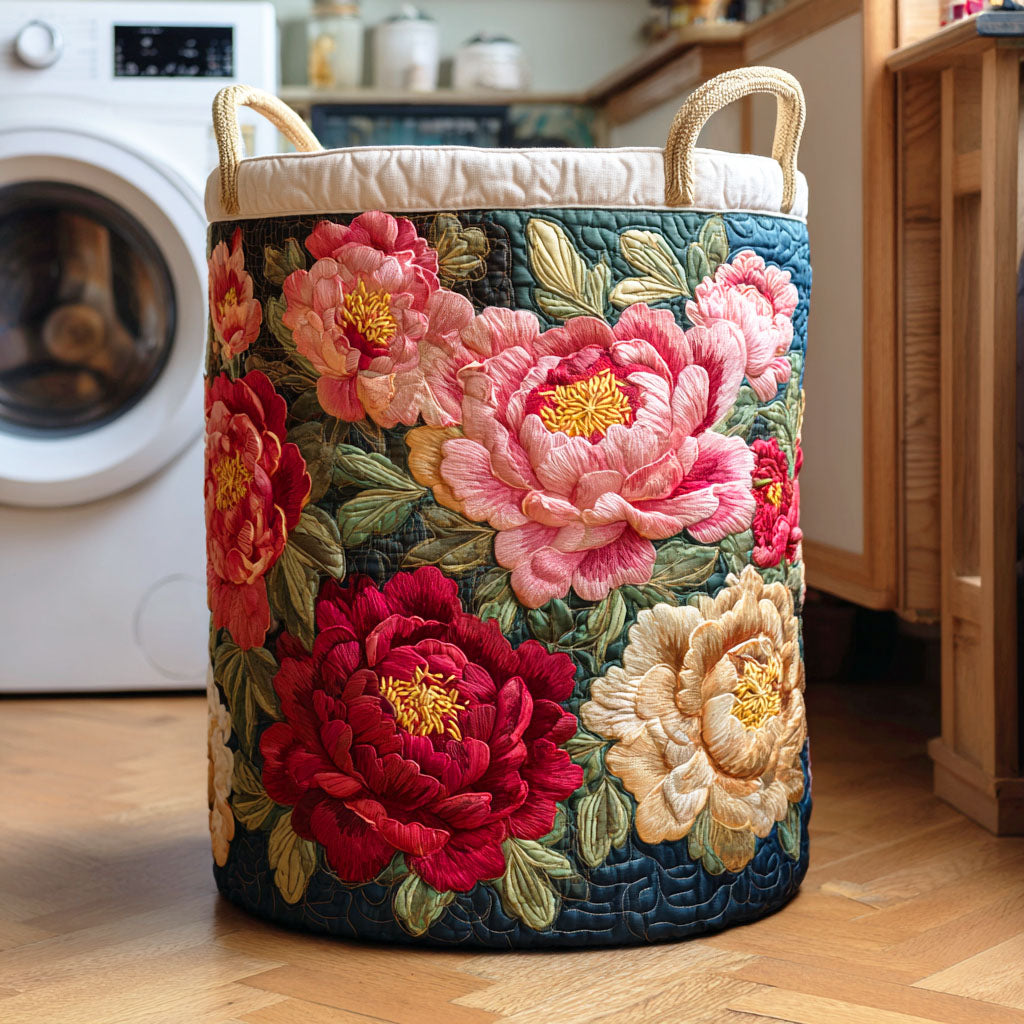 Panier à linge matelassé – Feuilles d'automne