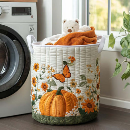 Panier à linge matelassé – Feuilles d'automne