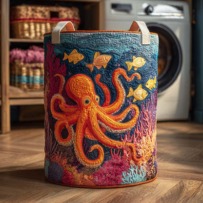 Panier à linge matelassé – Poulpe