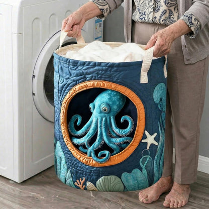 Panier à linge matelassé – Poulpe