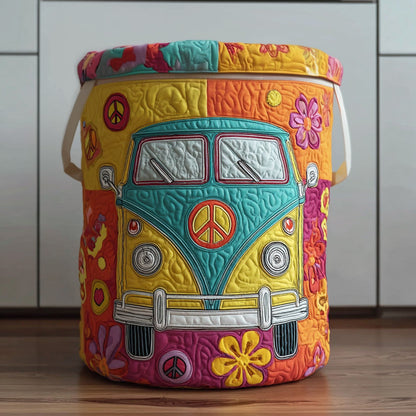 Panier à linge matelassé – Style hippie coloré