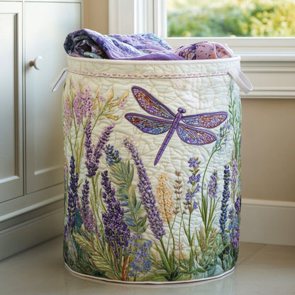 Panier à linge matelassé – Libellules