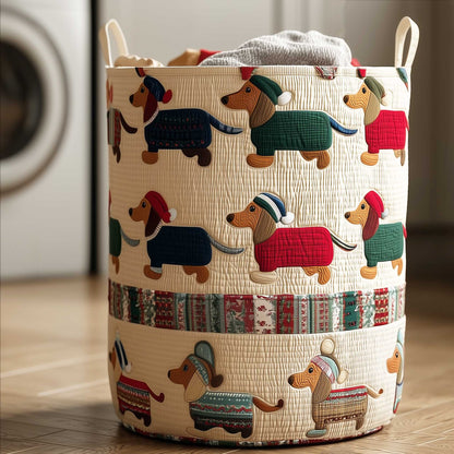 Panier à linge matelassé – Teckel