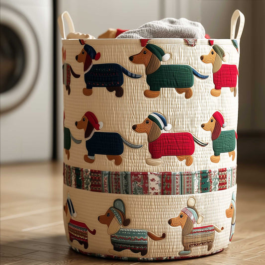 Panier à linge matelassé – Teckel