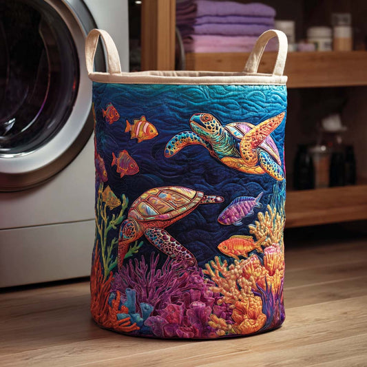 Panier à linge matelassé – Tortue de mer